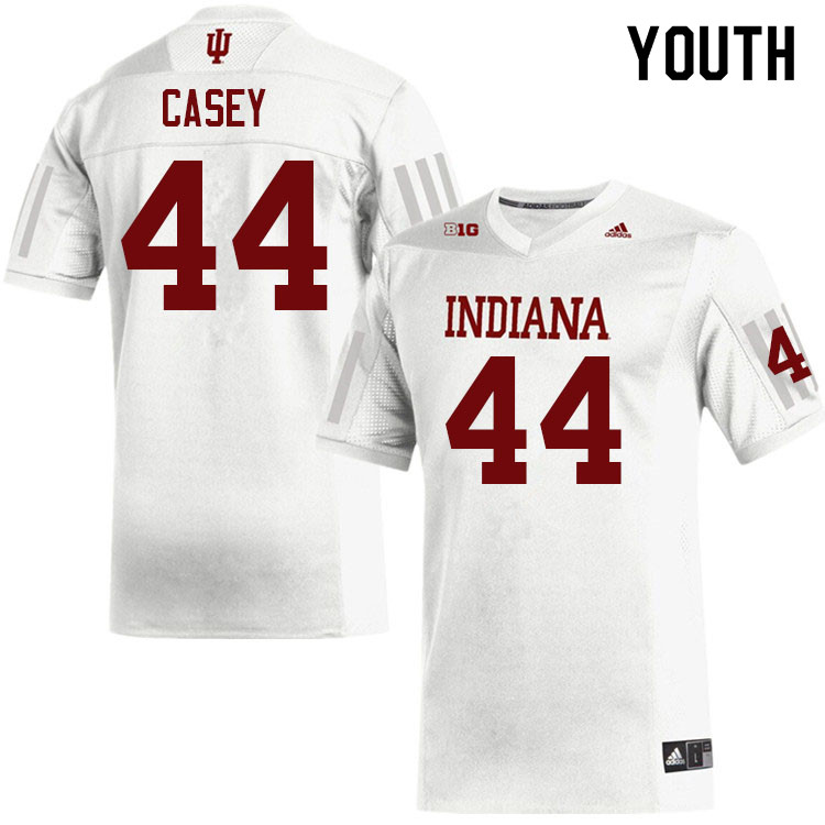 Youth #44 Aaron Casey Indiana Hoosiers College Football Jerseys Sale-White